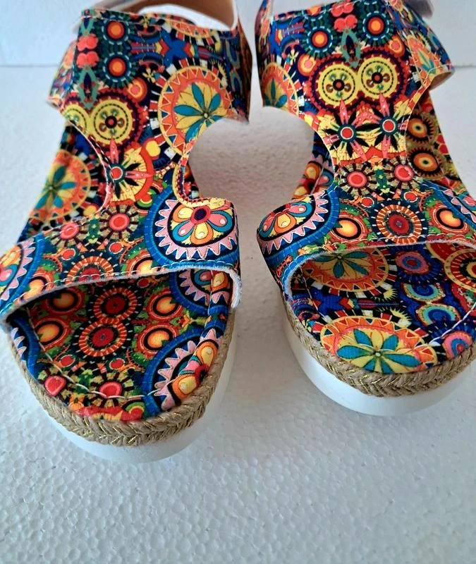 Schitterende zeer trendy etnische / kleurrijke sandalen - Maat 40 – photo 3